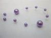 1Roll X 60Meter Purple Beaded Garland for Wedding Craft Dia.10mm