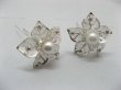 1x12 Chic Designer Flower Rhinestone Hair Clip