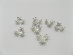 1000 Nickel Plated Filigree flower Bead Caps 1000 Nickel Plated Filigree flower Bead Caps