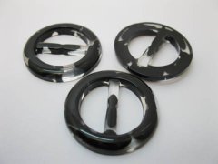 (image for) 98Pcs Black Round Buckles 22mm Wedding Favor