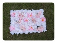 1Pc Artificial Pink Peony Flower Backdrop Wall Panel Wedding