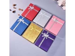 12 Jewellery Gift Box for Necklaces & Rings 7x9cm Mixed Color