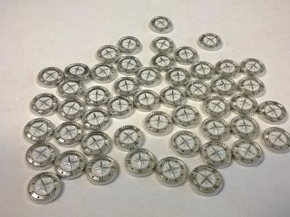 50 pcs COMPASS floating charm