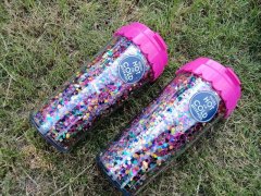 (image for) 1Pc 470ml Glitter Tumbler Leak-Proof Hot & Cold Bottle with Lid