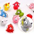 (image for) 10Pcs Extruding Big Eyes Doll Key Rings Novelty Toys Animal Keychain