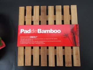 4Pcs Pad Bamboo Tea Ware Cup Mat Tray Coaster 18x18cm (image for) 4Pcs Pad Bamboo Tea Ware Cup Mat Tray Coaster 18x18cm