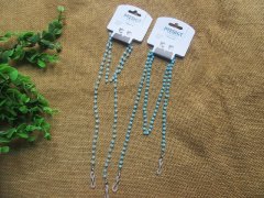 6Pcs Blue Beaded Sunglasses Strap Plastic Beads Glasses Cord 6Pcs Blue Beaded Sunglasses Strap Plastic Beads Glasses Cord