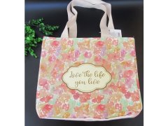 (image for) 1Pc Cotton Tote Bag Handbag Shoulder Bag Random Color 34x39.5cm
