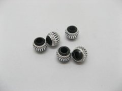 20pcs Black Silver Carved Lantern Aluminum Beads Fit European Be 20pcs Black Silver Carved Lantern Aluminum Beads Fit European Be