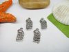 50pcs Metal Snake Charms yw-ac-mc28