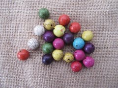 (image for) 400Grams Round Gemstone Beads Mixed Color