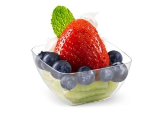 24Sets x 10pcs Mini Disposable Clear Party Dessert Bowls