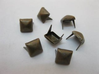 500Pcs Bronze Pyramid Studs 7x7mm Leather Craft