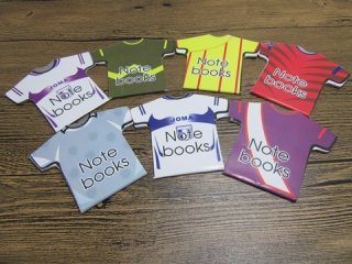 24 Sport T-shirt Message Note Memo Pad Notebooks Mixed