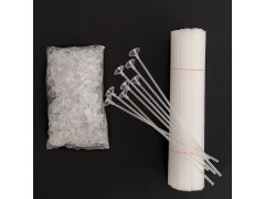 (image for) 100Sets Clear Plastic Balloon Sticks Holders with Cups