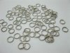 4000 Nickel Plated Jumprings Jewelry finding 8mm dia.