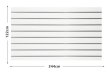 (image for) 1X Slatwall Panels 14 Aluminum Channel Inserts:122x244cm - White
