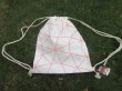 (image for) 6Pcs White Drawstring Backpack Reusable Satchel Grocery Shopping