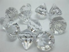 (image for) 116Pcs Clear Acrylic Diamond Pieces Stones Wedding Party