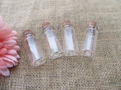 (image for) 6Sheet Empty MINI Glass Storage/Display Bottle/Jar w/Cork