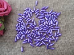 (image for) 250g (615Pcs) Purple Teardrop Simulate Pearl Beads Loose Beads