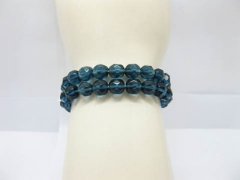 50 Fashion Blue Faceted Glass Bead 8mm Beaded Bracelets 50 Fashion Blue Faceted Glass Bead 8mm Beaded Bracelets
