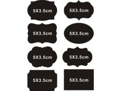 (image for) 80Pcs Chalkboard Blackboard Stickers Labels For Jar Candy Buffet