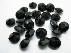 (image for) 1000 Diamond Confetti 8mm Wedding Party Table Scatter-Black