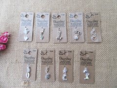 (image for) 24Sheetsx 2Pcs Earring Bracelet Necklace Charm Jewellery Finding