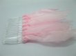 1Pc Pink Bridal Hair Comb Headpiece w/Attached Organza Ribbon