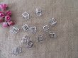 (image for) 20Pcs Hallow Cuboctahedron Shaped Metal Beads DIY Jewellery Maki