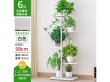 1Set White 5 Layer 6 Multiple Potted Plant Stand Display Rack
