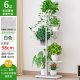 1Set White 5 Layer 6 Multiple Potted Plant Stand Display Rack