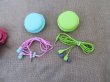 4Sets New Macaroon Color In Earphone Headphone W/Cute Case