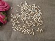 250g (615Pcs) Champagne Teardrop Simulate Pearl Beads Loose Bead