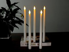(image for) 12Pcs Long LED Candles Stick Flameless Flickering Electric Light