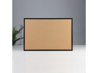 1X Cork Notice Board Wood Framed Memo Bulletin Board Office Home