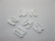 (image for) 200Sets(400Pcs) White Plastic Bikini Bra Clips 10mm