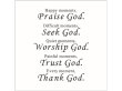 (image for) 4Pcs Removable Thank God Wall Sticker Art Decal Room Decor 43x60