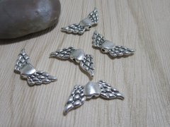 (image for) 100Pcs Love Heart Angel Wing Beads Charms Earring Connector
