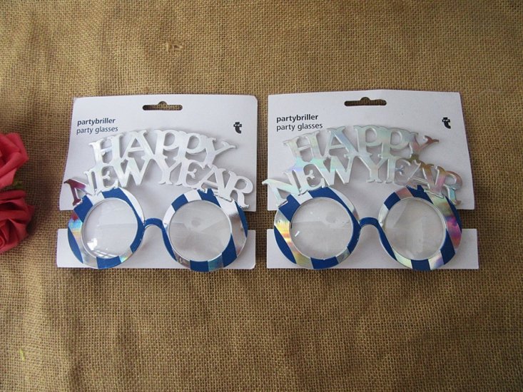 6Pcs Happy New Year Pretend Glasses New Year Occasion Party - Click Image to Close