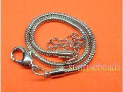 5Pcs White-K Lobster Clasp Bracelet Fit European Beads 20cm 5Pcs White-K Lobster Clasp Bracelet Fit European Beads 20cm