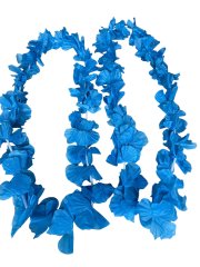 (image for) 12 Blue Hawaiian Dress Party Flower Leis/Lei Flower 7cm