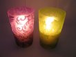 7x8Pcs Glass Tea Light Holder w/Velvet Flower Wedding Favor Mix (image for) 7x8Pcs Glass Tea Light Holder w/Velvet Flower Wedding Favor Mix