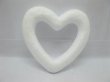 (image for) 100Pcs Polystyrene Foam Hollow Heart Decoration Craft DIY 90mm