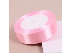 (image for) 10Rolls X 25Yards Pink Satin Ribbon 18mm