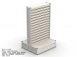 1X Double Sided Display Showcase Slatwall Display 84x74x142cm