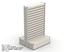 (image for) 1X Double Sided Display Showcase Slatwall Display 84x74x142cm