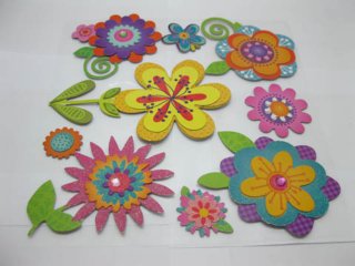 3Sheets Flower Window Wall Room Decorative Stickers For Kid