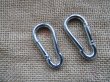 (image for) 30Pcs Silver Color Mountaineering Carabiner Key Rings/Keychains